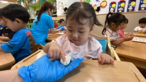 ☆お月見だんごを作り☆|大阪・上本町の保育園レオラ